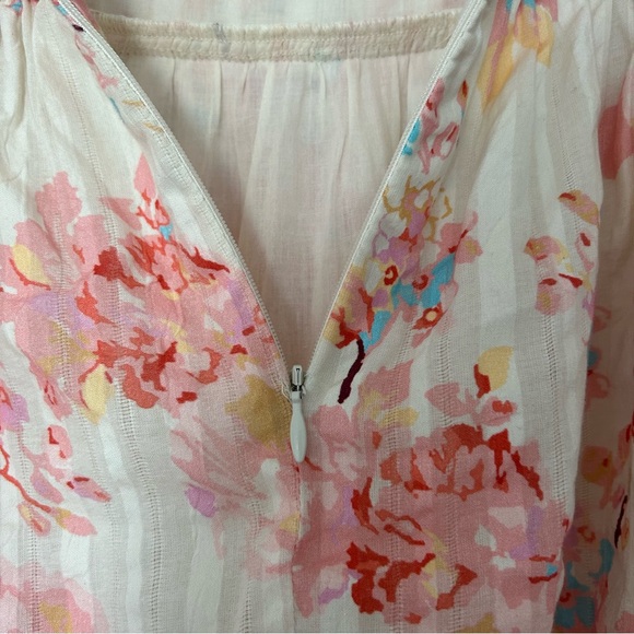 Caroline Constas Tiered Ruffle Maxi Dress Crochet Floral Wedding Guest - Picture 9 of 14